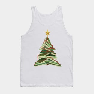 Christmas Tree of Books Tank Top